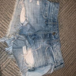 abercrombie and fitch jean shorts